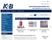 Tablet Screenshot of knbadvertising.com
